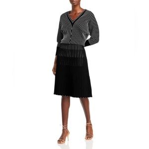 HUGO BOSS Sweater Dress Fonika Stripe V-Neck